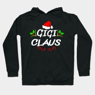 Womens Funny Gigi Claus Christmas Hoodie